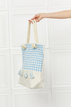 Load image into Gallery viewer, Justin Taylor Picnic Date Tassel Tote Bag