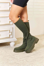 Load image into Gallery viewer, DIVA Knee High Platform Sock Boots