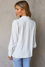 Load image into Gallery viewer, Gathered Detail Puff Sleeve Shirt