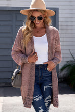 Load image into Gallery viewer, Woven Right Heathered Open Front Longline Cardigan