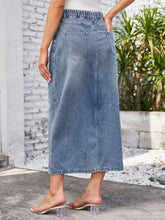 Load image into Gallery viewer, Optimista Denim Skirt with Pockets