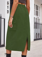 Load image into Gallery viewer, Yes Girl Denim Skirt with Pockets