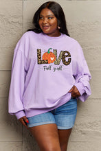 Load image into Gallery viewer, I LOVE FALL Y'ALL Graphic Sweatshirt