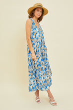 Load image into Gallery viewer, HEYSON Printed Crochet Trim Maxi Dress