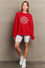 Load image into Gallery viewer, Simply Love Full Size LET IT SNOW Long Sleeve Sweatshirt