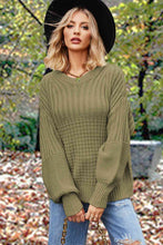 Load image into Gallery viewer, Round Neck Lantern Sleeve Sweater