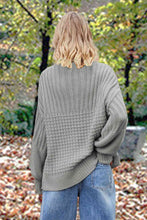 Load image into Gallery viewer, Round Neck Lantern Sleeve Sweater
