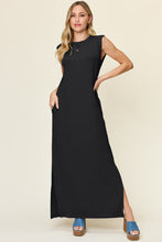 Load image into Gallery viewer, Texture Mock Neck Sleeveless Maxi Dress
