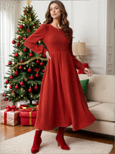 Load image into Gallery viewer, Fallon Ribbed Long Sleeve Dress
