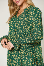 Load image into Gallery viewer, Carlie Printed Ruffle Hem Long Sleeve Dress
