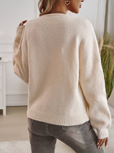 Load image into Gallery viewer, Devine Tied Round Neck Dropped Shoulder Cardigan
