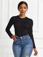 Load image into Gallery viewer, Round Neck Long Sleeve Bodysuit
