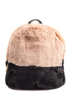 Load image into Gallery viewer, TWO TONED FURRY BACKPACK
