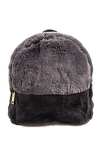 Load image into Gallery viewer, TWO TONED FURRY BACKPACK
