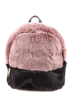 Load image into Gallery viewer, TWO TONED FURRY BACKPACK
