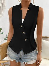 Load image into Gallery viewer, Kylie Button Up Surplice Vest
