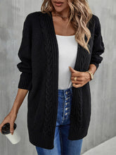 Load image into Gallery viewer, Angel Wings Warm Fall Mixed Knit Open Front Longline Cardigan
