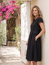 Load image into Gallery viewer, 100% Linen Natural Summer V-Neck Dress ALEXA
