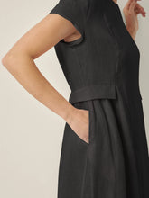 Load image into Gallery viewer, 100% Linen Natural Summer V-Neck Dress ALEXA
