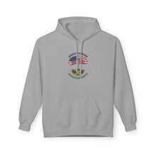 Load image into Gallery viewer, American Born Jamaican Roots Hoodie — USA &amp; Jamaican Flag Heritage Pullover
