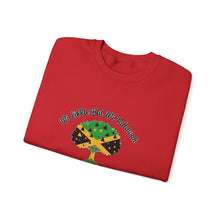 Load image into Gallery viewer, Jamaican Pride Crewneck Sweatshirt — "I am Jamaican" Tree Graphic
