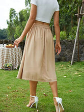 Load image into Gallery viewer, High Waist Midi Skirt
