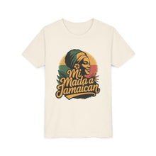 Load image into Gallery viewer, Youth Tee - "Mi Mada a Jamaican" Kids T‑Shirt
