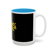 Load image into Gallery viewer, Jamaica Flag Two-Tone Accent Mug — 11oz/15oz
