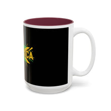 Load image into Gallery viewer, Jamaica Flag Two-Tone Accent Mug — 11oz/15oz
