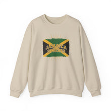 Load image into Gallery viewer, Jamaica Strong Crewneck Sweatshirt – Jamaican Flag Graphic
