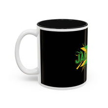 Load image into Gallery viewer, Jamaica Flag Two-Tone Accent Mug — 11oz/15oz
