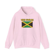 Load image into Gallery viewer, Wah Gwaan Jamaica Flag Hoodie – Caribbean Pride Pullover
