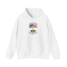 Load image into Gallery viewer, American Born Jamaican Roots Hoodie — Patriotic USA/Jamaica Flag Graphic

