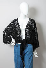 Load image into Gallery viewer, Crochet Floral Petal Kimono Wrap
