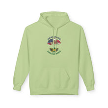 Load image into Gallery viewer, American Born Jamaican Roots Hoodie — USA &amp; Jamaican Flag Heritage Pullover
