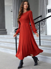 Load image into Gallery viewer, Fallon Ribbed Long Sleeve Dress
