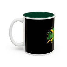 Load image into Gallery viewer, Jamaica Flag Two-Tone Accent Mug — 11oz/15oz
