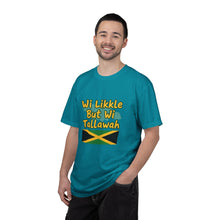 Load image into Gallery viewer, Jamaican Pride T-Shirt – "Wi Likkle But Wi Tallawah" Graphic Tee
