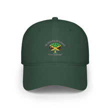 Load image into Gallery viewer, Low Profile Baseball Cap — Jamaican Roots Reggae Tree Design
