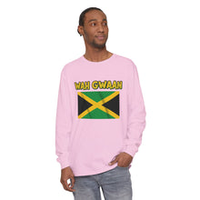 Load image into Gallery viewer, WAH GWAAN Jamaican Flag Long Sleeve Tee
