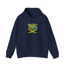 Load image into Gallery viewer, Jamaican Pride Hoodie – “Wi Likkle But Wi Tallawah” Flag Design
