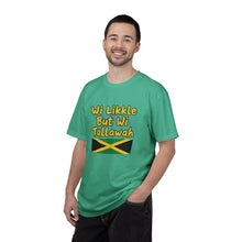 Load image into Gallery viewer, "Wi Likkle But Wi Tallawah" Jamaican Flag T-Shirt
