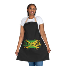 Load image into Gallery viewer, Jamaica Flag Apron — Caribbean Kitchen Chef Apron with Bold Jamaica Text
