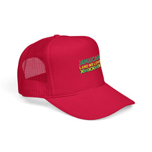Load image into Gallery viewer, Jamaican Land We Love Embroidered Trucker Hat
