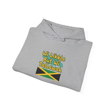 Load image into Gallery viewer, Jamaica Pride Hoodie – "Wi Likkle But Wi Tallawah" Flag Sweatshirt
