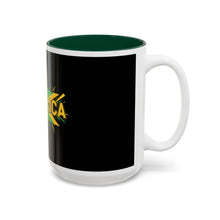 Load image into Gallery viewer, Jamaica Flag Two-Tone Accent Mug — 11oz/15oz
