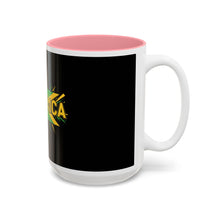 Load image into Gallery viewer, Jamaica Flag Two-Tone Accent Mug — 11oz/15oz
