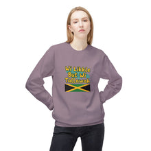 Load image into Gallery viewer, Crewneck Sweatshirt  "Wi Likkle But Wi Tallawah" Jamaican Flag
