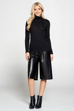 Load image into Gallery viewer, Extra Soft Slub Jersey Spandex Turtleneck Top
