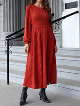 Load image into Gallery viewer, Fallon Ribbed Long Sleeve Dress
